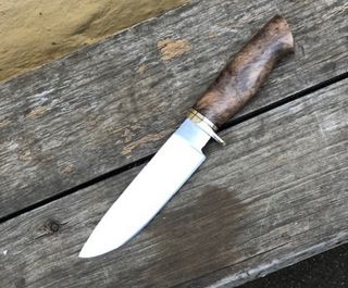Knifemaking workshop student completed knives